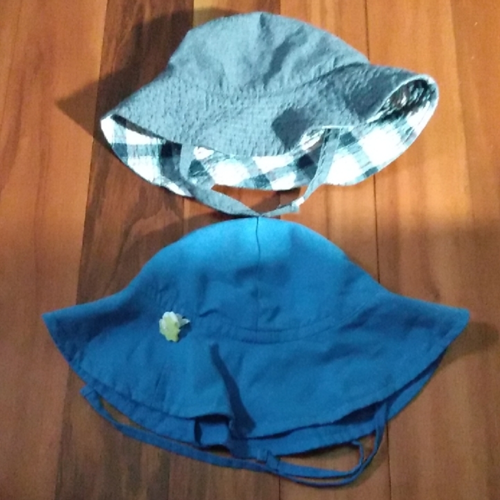 2 Toddler Boys 12-18 Months Sun Hats/Bucket Hats Lot, I Play & First Impressions - Picture 1 of 12